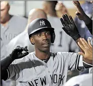  ?? AP file photo ?? Outfielder Andrew McCutchen, who spent last season with the New York Yankees and San Francisco Giants, agreed Tuesday to a $50 million, three-year contract with the Philadelph­ia Phillies. The agreement, which includes a club option for 2022, is subject to a successful physical.