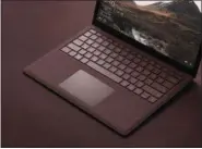  ?? COURTESY OF MICROSOFT ?? Microsoft’s Surface Laptop is aimed at students. The Surface Laptop is the first Surface device without a detachable keyboard.