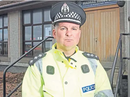  ?? Picture: Mhairi Edwards. ?? Chief Inspector Steven Hamilton, local area commander for north-east Fife.