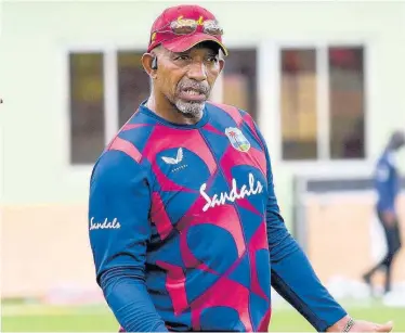  ?? CWI PHOTO ?? West Indies’ coach Phil Simmons.