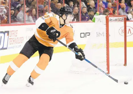  ?? CHRIS SZAGOLA/AP ?? Flyers defenseman Ivan Provorov will try to rebound after seeing his game regress following a brilliant 2017-18 campaign.