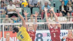  ?? FIVB ?? Thailand’s Onuma Sittirak in action against Poland in Wroclaw.