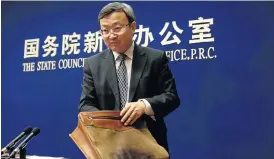  ?? /Reuters ?? End of a lull: Wang Shouwen, vice-minister of commerce, will lead the Chinese delegation at the talks, scheduled to take place on August 23.