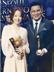  ??  ?? Gabby Concepcion with Strong WomanDo Bong-soon actress Park Bo Young