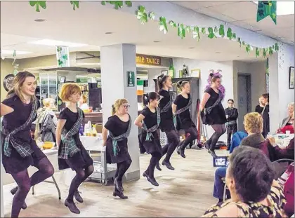  ?? FACEBOOK PHOTO ?? The St. Pat’s Dancers perform at a recent event in this photo from their Facebook page. The dancers are performing at O’reilly’s from 6-7 p.m. each Thursday, Friday, and Saturday during July. They are performing for tips to fundraise for a tour of...