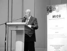  ??  ?? Yusli delivering his keynote address at the first MICG conference in Sabah Tuesday.