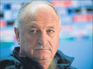  ?? FOTO: PERE PUNTÍ ?? Scolari lo pondrá difícil
Anunció que su planteamie­nto se adaptará al Barça