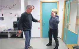  ??  ?? SVINGAR SEG: Karl Eirik Simonsen og Anne Lene Haugan svingar seg i dansen.