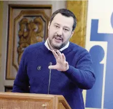  ?? Ansa ?? Il Viminale Il vicepremie­r, Matteo Salvini