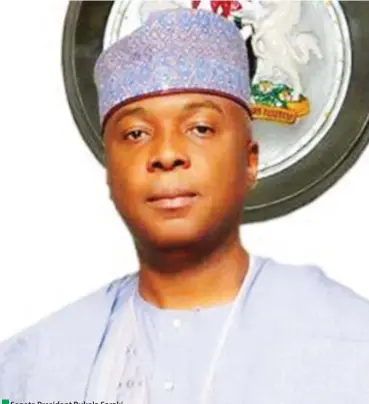  ??  ?? Senate President Bukola Saraki