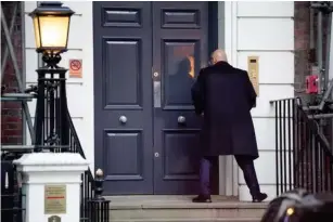  ?? ?? Nadhim Zahawi outside Conservati­ve headquarte­rs in Westminste­r (PA)