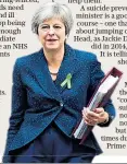  ??  ?? Mrs May: wrong to say ‘commit suicide’