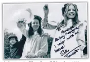  ?? ?? A photograph of The railway Children from 1970 signed by star Sally Thomsett.