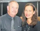  ?? PICTURE / FILE ?? Kaitaia’s Shelley Kitchen will have her father Colin (left) watching on as she is inducted into the squash hall of fame next month.