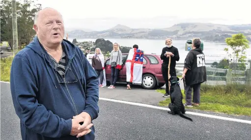  ?? PHOTO: PETER MCINTOSH ?? Sawyers Bay landowner Adrian Black did not want Ospri to access his property and carry out possum control yesterday.