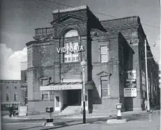  ??  ?? FINAL REEL The Victoria Hall cinema at the southern end of Commercial Road, Portsmouth, at the end of its life in 1960