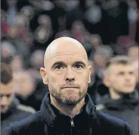  ?? FOTO: AP ?? El entrenador del Ajax, antes del arranque del partido