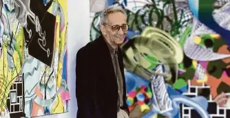  ?? Thomas Kienzle/Associated Press file photo ?? Frank Stella, shown in 2001, continued to be productive well into his 80s. His new work is currently on display at the Jeffrey Deitch Gallery in New York City. Stella died Saturday at 87.