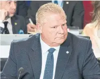  ?? MARTIN OUELLET-DIOTTE AFP/GETTY IMAGES ?? Doug Ford and the Tories prefer to overstate the budget shortfall so they can cut even more back, Martin Regg Cohn writes.