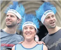  ??  ?? John Politis, Elisabeth Keable and George Politis ran for Diabetes UK