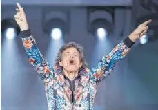  ?? FOTO: DPA ?? Mick Jagger am 30. Juni in der Stuttgarte­r Mercedes-Benz-Arena.