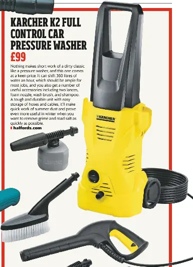 K2 full control clearance car pressure washer