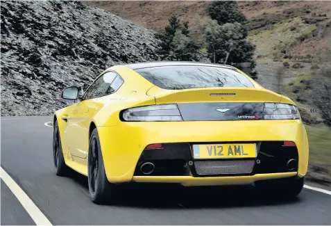  ??  ?? Despite its basic asking price of £138,000, the Aston Martin V12 Vantage remains a key model in the company’s set-up