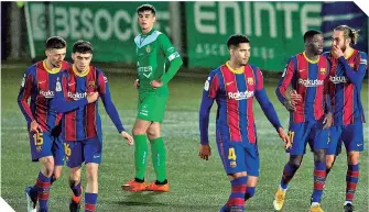  ??  ?? El Cornellà se quedó cerca de dar la campanada en la Copa del Rey. /