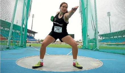  ?? SUPPLIED ?? Tatiana Kaumoana in action at the Youth Commonweal­th Games in the Bahamas.