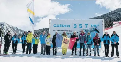  ?? Grandvalir­a ?? Comité de honor de la Copa del Mundo de Esquí Alpino 2019.