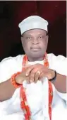  ??  ?? Olota of Ota, Oba (Prof.) Adeyemi Abdulkabir Obalanlege