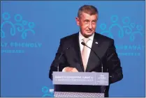  ?? Laszlo Balogh / Associated Press ?? Czech Republic Prime Minister Andrej Babis is one of 330 current and former politician­s identified as beneficiar­ies of the secret accounts.