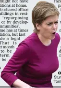  ?? ?? ORDER: Nicola Sturgeon made working from home a requiremen­t