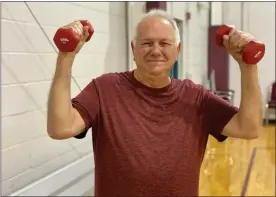  ?? COURTESY OF BODY ZONE SPORTS AND WELLNESS COMPLEX ?? Body Zone Sports and Wellness Complex offers an Active Aging Program where Body Zone member Richard Cousin is an active participan­t.