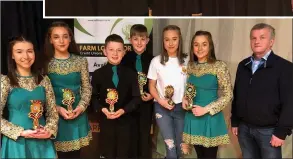  ??  ?? Boherbue Figure Dancers winners at the Kanturk Credit Union Duhallow Scór na nÓg Finals.