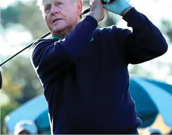  ??  ?? Jack Nicklaus is back on the golf course and playing pain-free after the new treatment