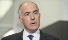  ?? Pam Panchak/Post-Gazette ?? Sen. Bob Casey, D-Pa., said Thursday that evidence presented so far by House Democrats in President Donald Trump’s impeachmen­t trial has been illuminati­ng.