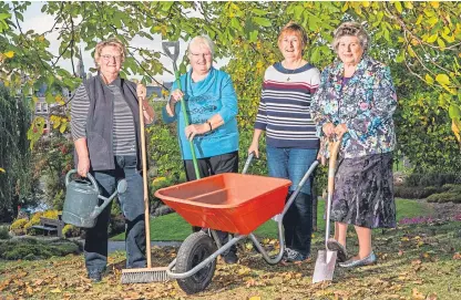  ?? Picture: Steve MacDougall. ?? From left: Show secretary Pat Scotland, vice-president Barbara McDonald, chairwoman and secretary Gillian Sharp and treasurer Vera Taylor.