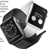  ??  ?? Apple Watch Series 3 will monitor heart activity. — Apple photo