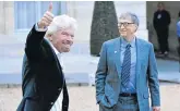  ?? Picture: Getty Images ?? Richard Branson, who left school at 16, and Bill Gates, who dropped out of Harvard.