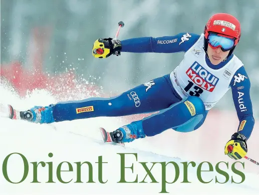  ?? (Epa) ?? Valanga Rosa Federica Brignone, 29 anni, trionfa sulle nevi di Sochi nel superg davanti all’altra azzurra Sofia Goggia