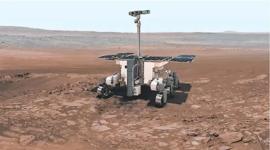  ?? ESPECIAL ?? ExoMars Rover cuenta con un instrument­o llamado HABIT que puede atrapar humedad de la atmósfera.