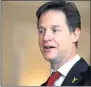  ??  ?? NICK CLEGG: Said party had spent US-style sums of money.