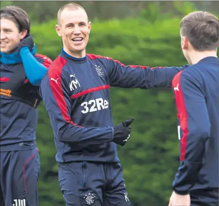  ??  ?? POSITIVE MOVES: Miller says his Rangers team-mates have had to ‘pick ourselves up’ and focus on winning games.