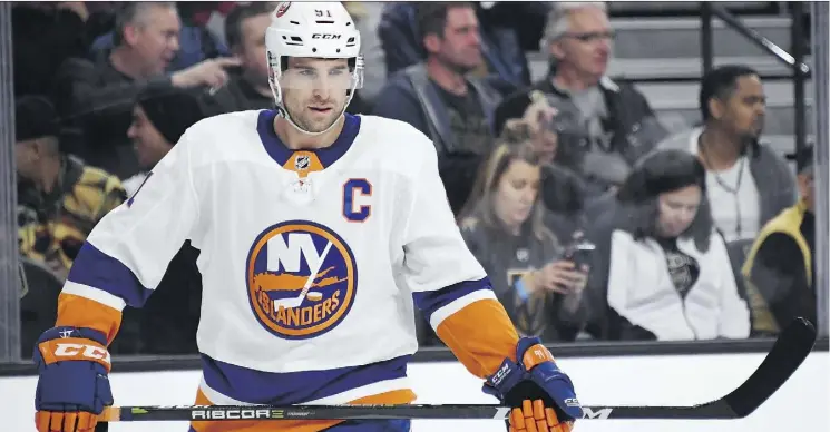  ?? ETHAN MILLER/GETTY IMAGES ?? John Tavares is eligible for unrestrict­ed free agency this summer and the clock is ticking on the New York Islanders, who hope to re-sign their captain.