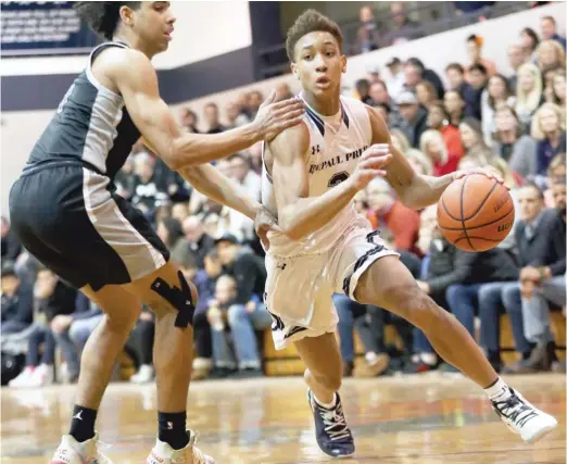  ?? ALLEN CUNNINGHAM/FOR THE SUN-TIMES ?? TY Johnson averaged 22 points, four rebounds, three assists and 2.5 steals in leading DePaul Prep to a 26-6 record last season as a junior.
