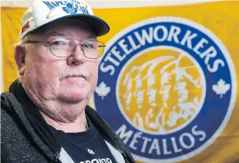  ??  ?? Bill Edwards, former United Steelworke­rs Local 5890 president and a 35-year steelworke­r, says workers at the Evraz steel plant are worried about whether the Kinder Morgan pipeline expansion project will proceed.