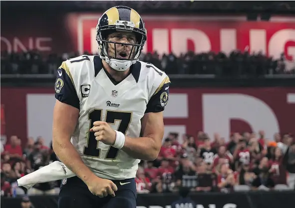  ?? — GETTY IMAGES ?? Case Keenum and the revived Los Angeles Rams are among the NFL’s early season surprises, posting a 3-1 record.