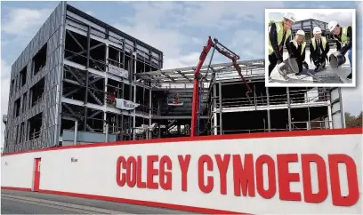  ??  ?? The Coleg y Cymoedd campus in Robertstow­n, Aberdare, will open a cafe and salon to be run by students