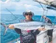  ?? ?? Spanish mackerel have been regular catches on floated pilchards for clients fishing with Dragon Lady Charters off Port Doulas. Picture: Robert Erskine